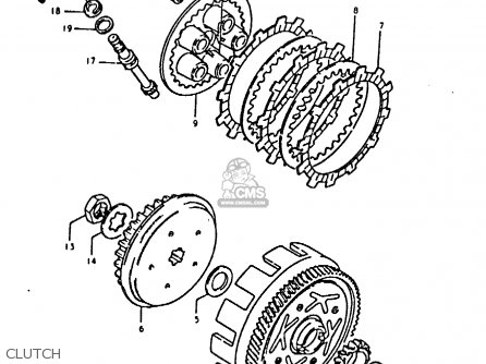 CLUTCH - TS50ERK 1981 (X) (E02 E16 E21 E22 E41)