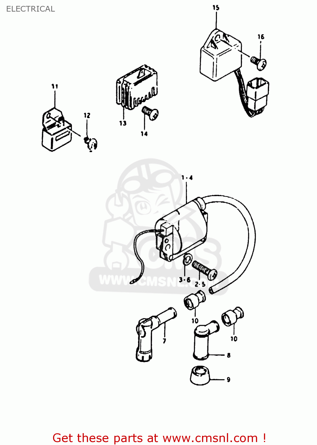 ELECTRICAL TS50ERK 1982 (Z) (E02 E16 E22)