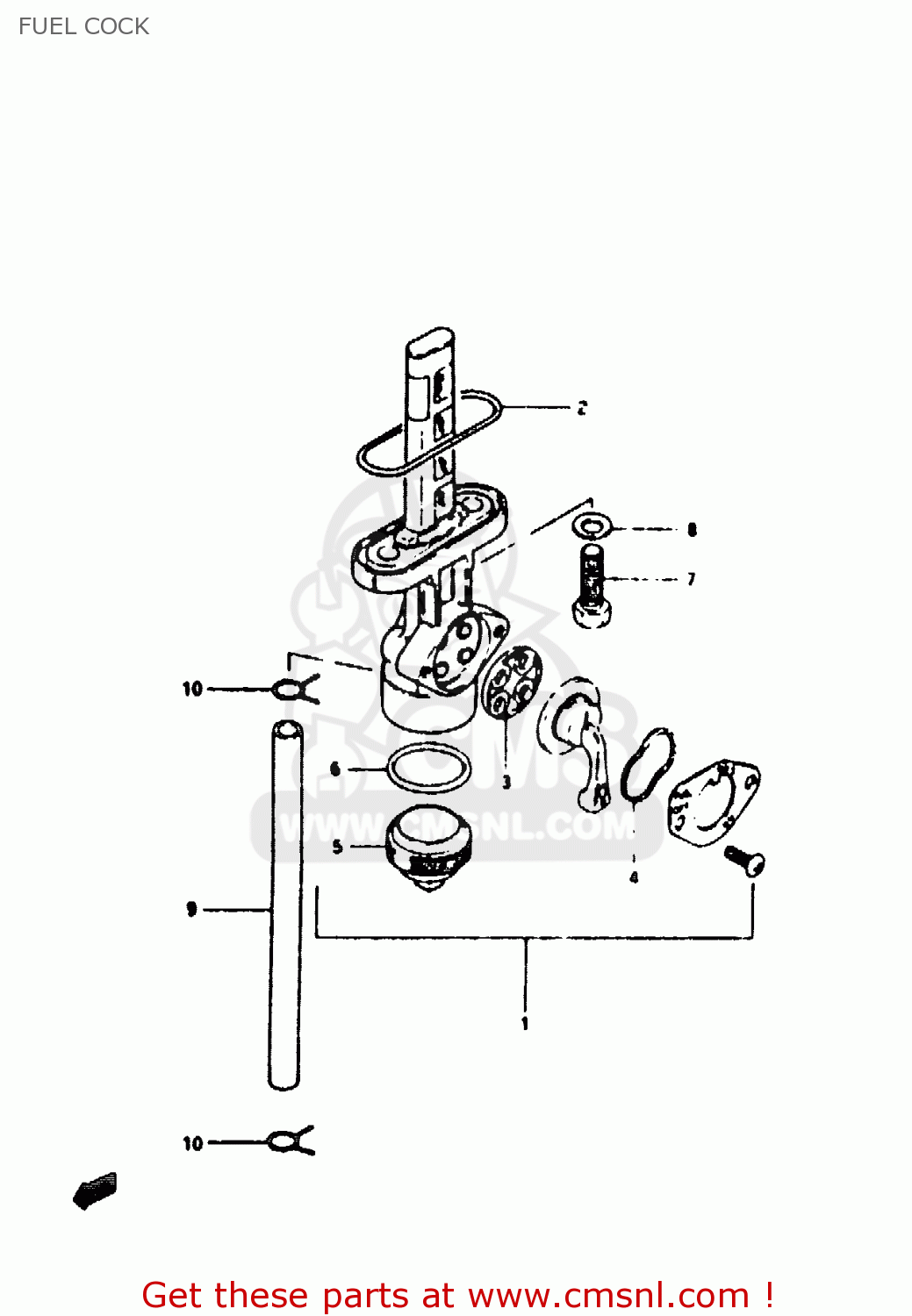 FUEL COCK TS50ERK 1982 (Z) (E02 E16 E22)