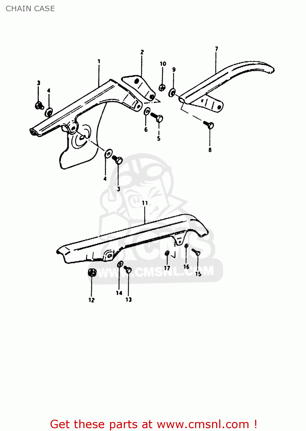 CHAIN CASE TS50ERK 1982 (Z) (E02 E16 E22)