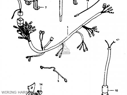 WIRING HARNESS - TS50ERK 1983 D) (E02 E16 E22)