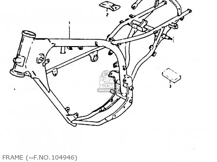 FRAME (~F.NO.104946) - TS50ERKD 1981 (X) (E17 E21 E41)