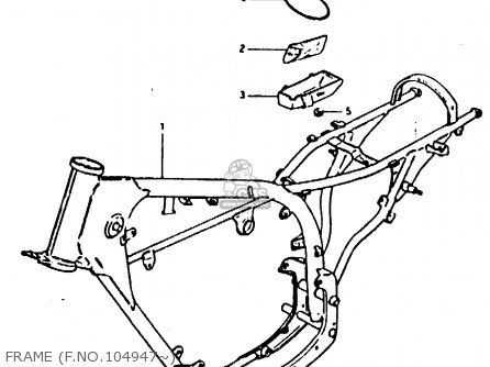 FRAME (F.NO.104947~) - TS50ERKD 1981 (X) (E17 E21 E41)