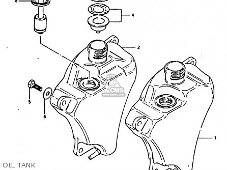 OIL TANK - TS50ERKD 1981 (X) (E17 E21 E41)