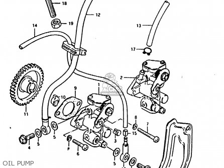 OIL PUMP - TS50ERKD 1981 (X) (E17 E21 E41)