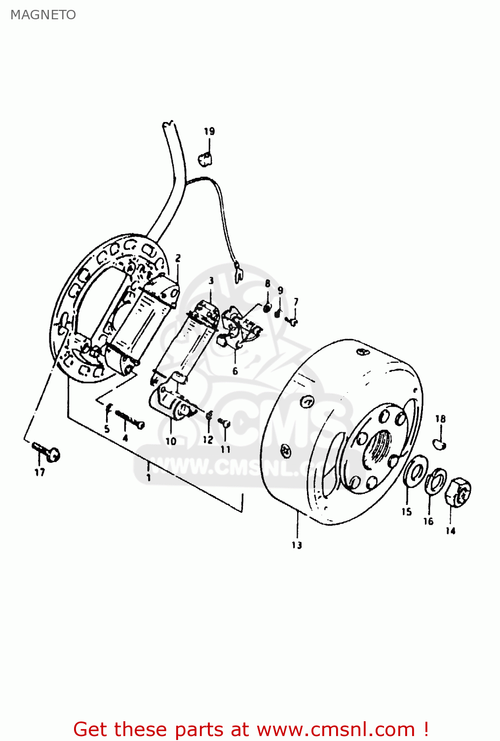 MAGNETO TS50ERKD 1982 (Z) (E17 E18 E21 E41)