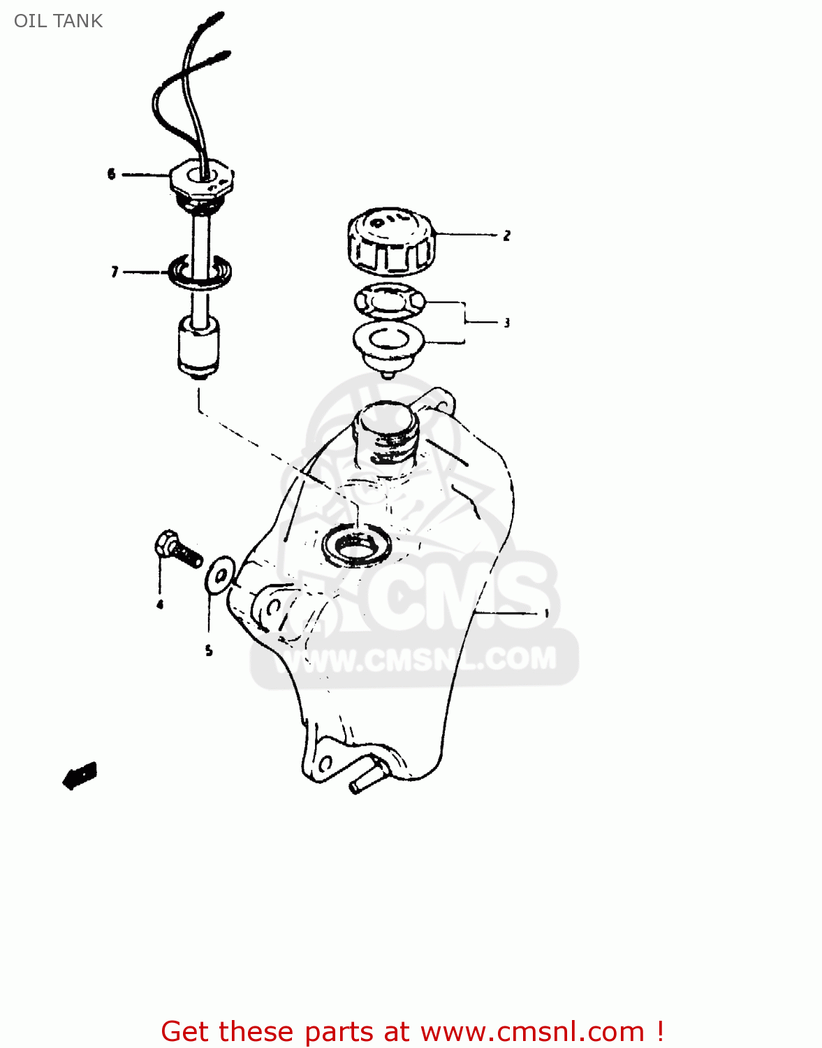 OIL TANK TS50ERKD 1982 (Z) (E17 E18 E21 E41)