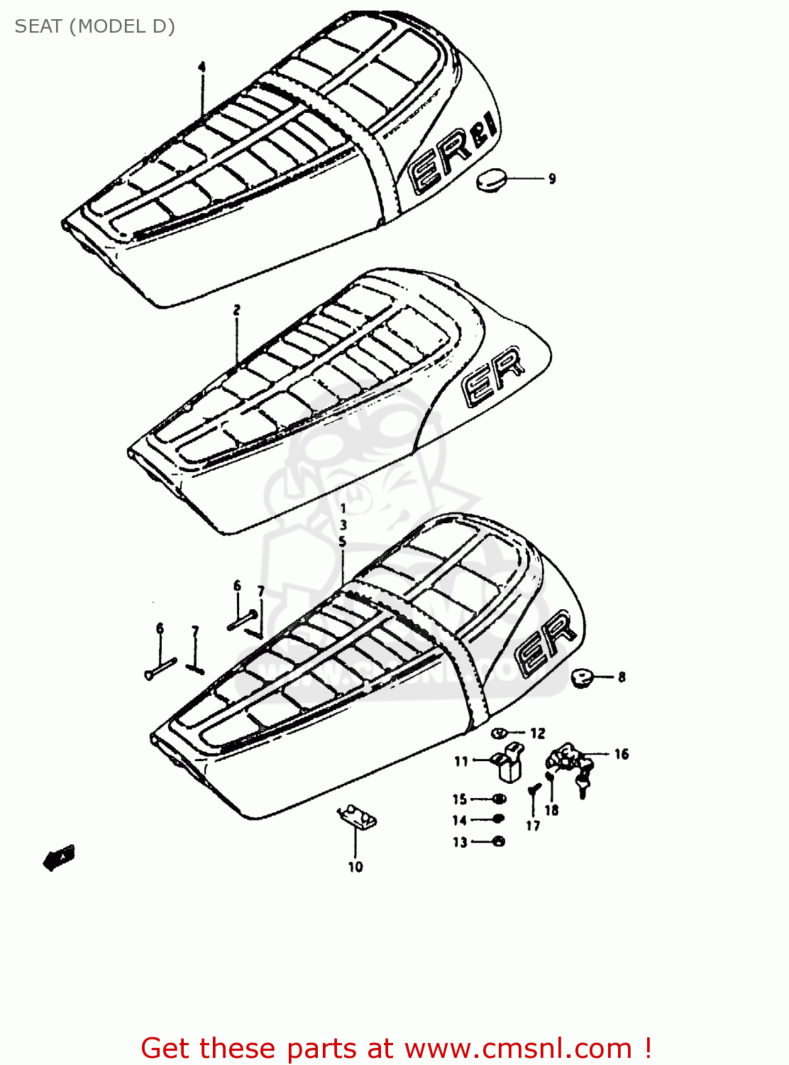 SEAT (MODEL D) TS50ERKD 1982 (Z) (E17 E18 E21 E41)