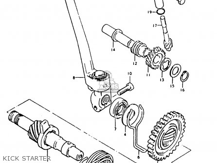 KICK STARTER - TS50ERKD 1982 (Z) (E17 E18 E21 E41)