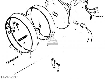 HEADLAMP - TS50ERKD 1982 (Z) (E17 E18 E21 E41)