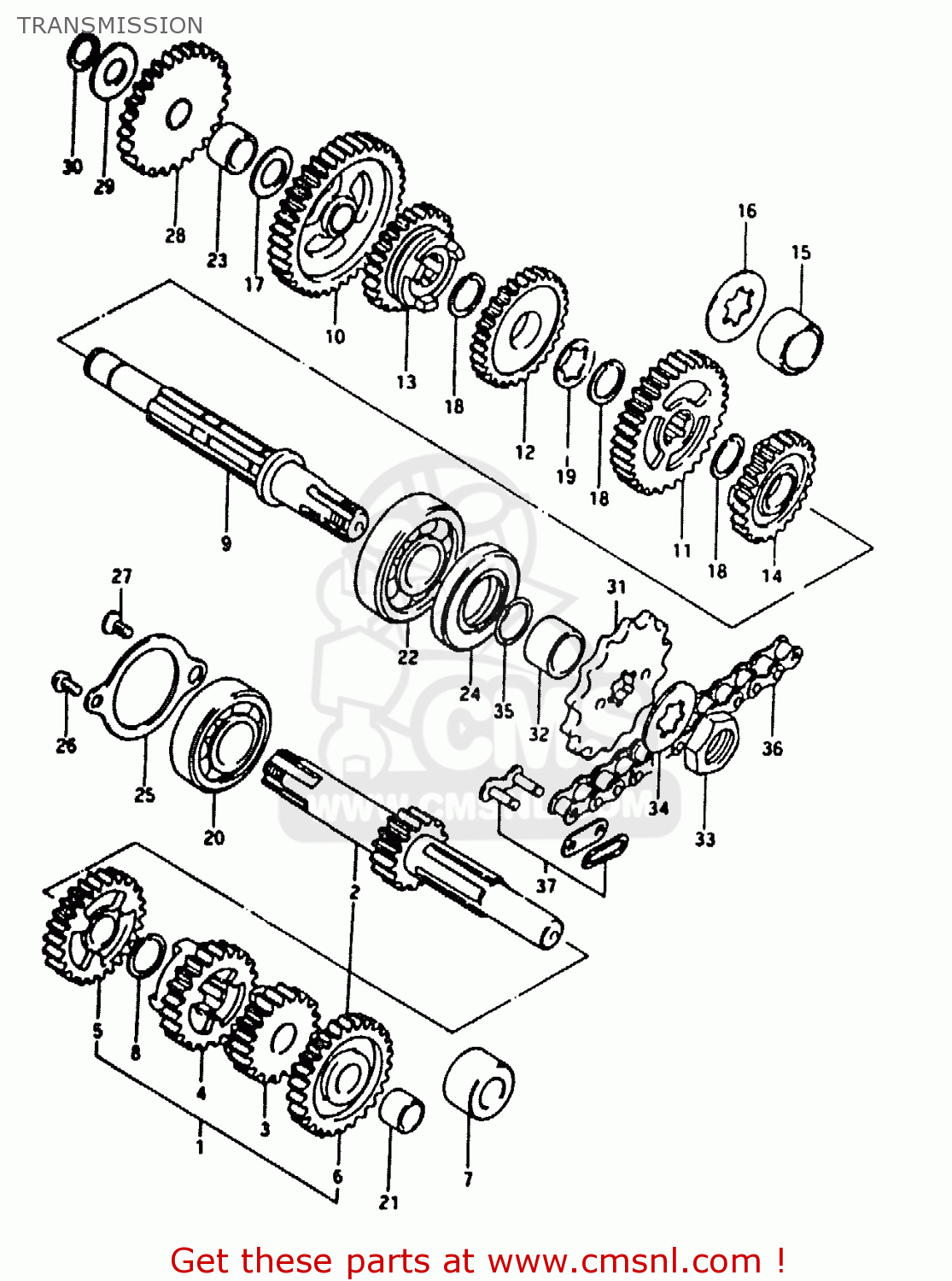 TRANSMISSION TS50ERKD 1983 (D) (E17 E18 E21 E41)