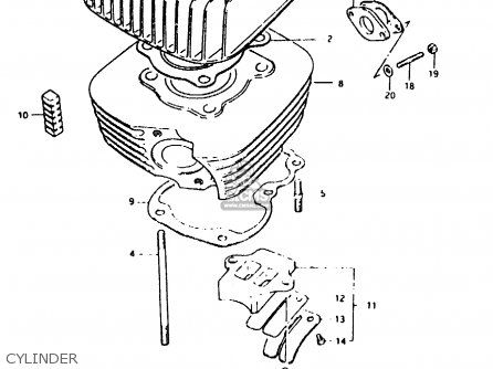CYLINDER - TS50ERKD 1983 (D) (E17 E18 E21 E41)