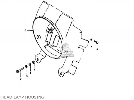 HEAD LAMP HOUSING - TS50ERKD 1983 (D) (E17 E18 E21 E41)