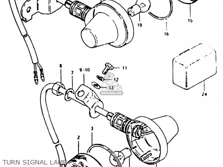 TURN SIGNAL LAMP - TS50ERKDB 1982 (Z) ZWITSERLAND (E18)