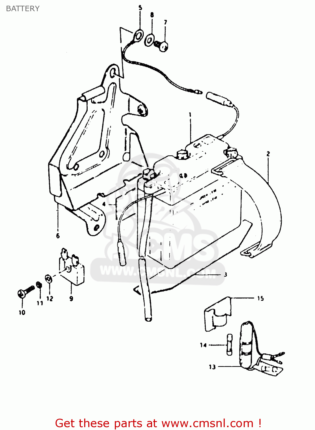 BATTERY TS50ERKDB 1983 (D) ZWITSERLAND (E18)