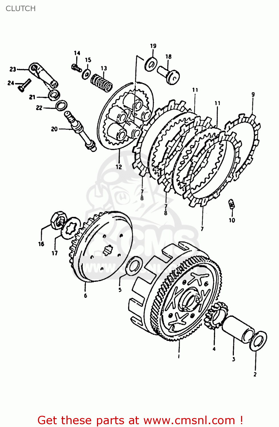 CLUTCH TS50ERKDB 1983 (D) ZWITSERLAND (E18)
