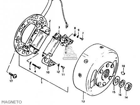 MAGNETO - TS50ERKDB 1983 (D) ZWITSERLAND (E18)