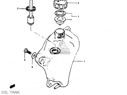 OIL TANK - TS50ERKDB 1983 (D) ZWITSERLAND (E18)