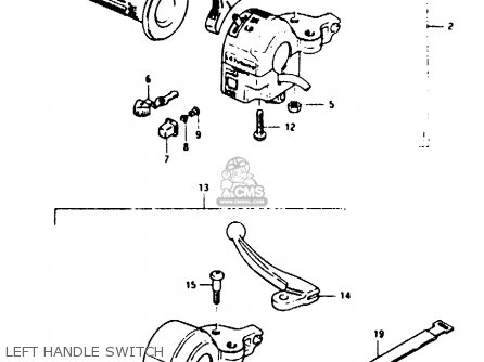 LEFT HANDLE SWITCH - TS50ERKDB 1983 (D) ZWITSERLAND (E18)