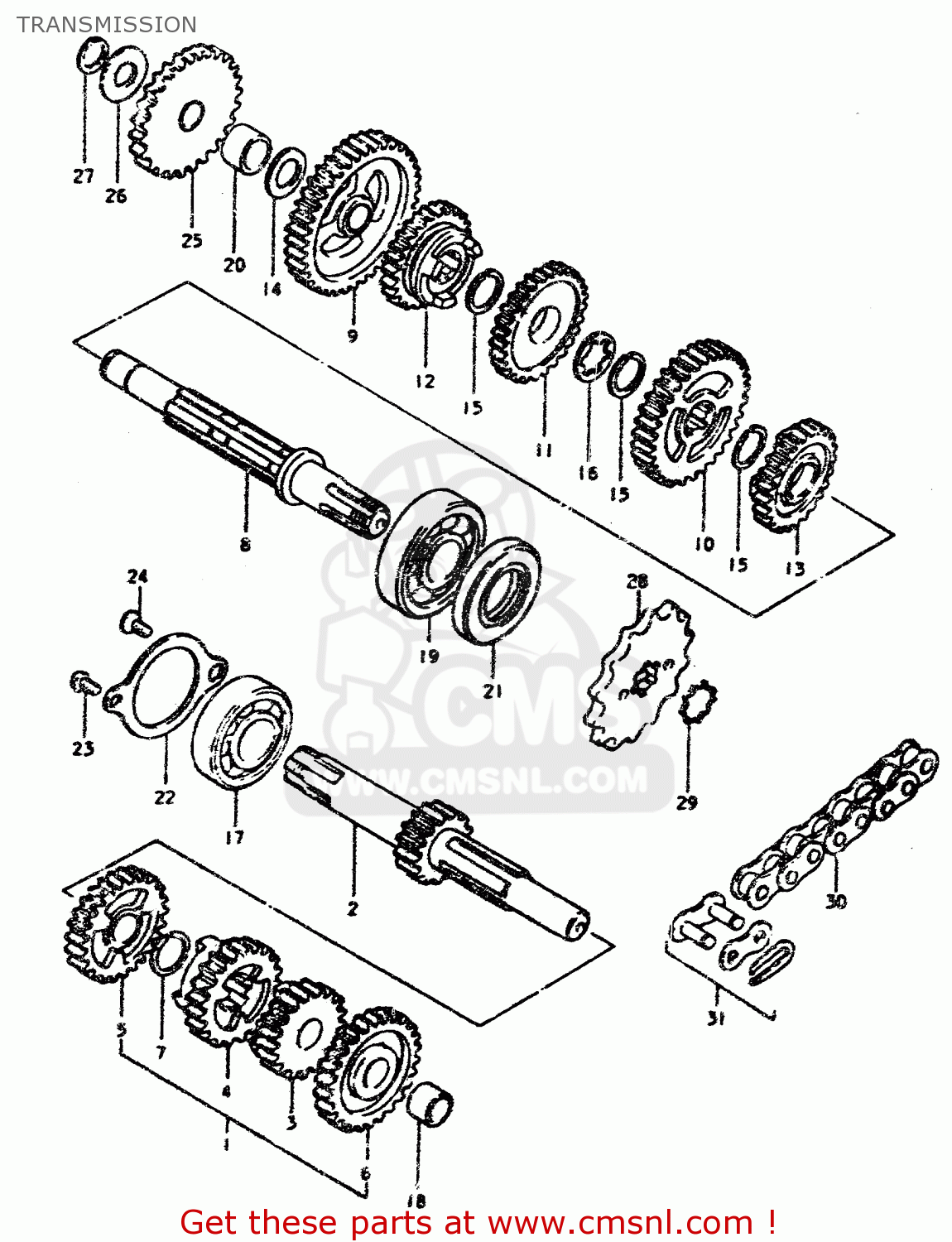 TRANSMISSION TS50ERP 1979 (N)