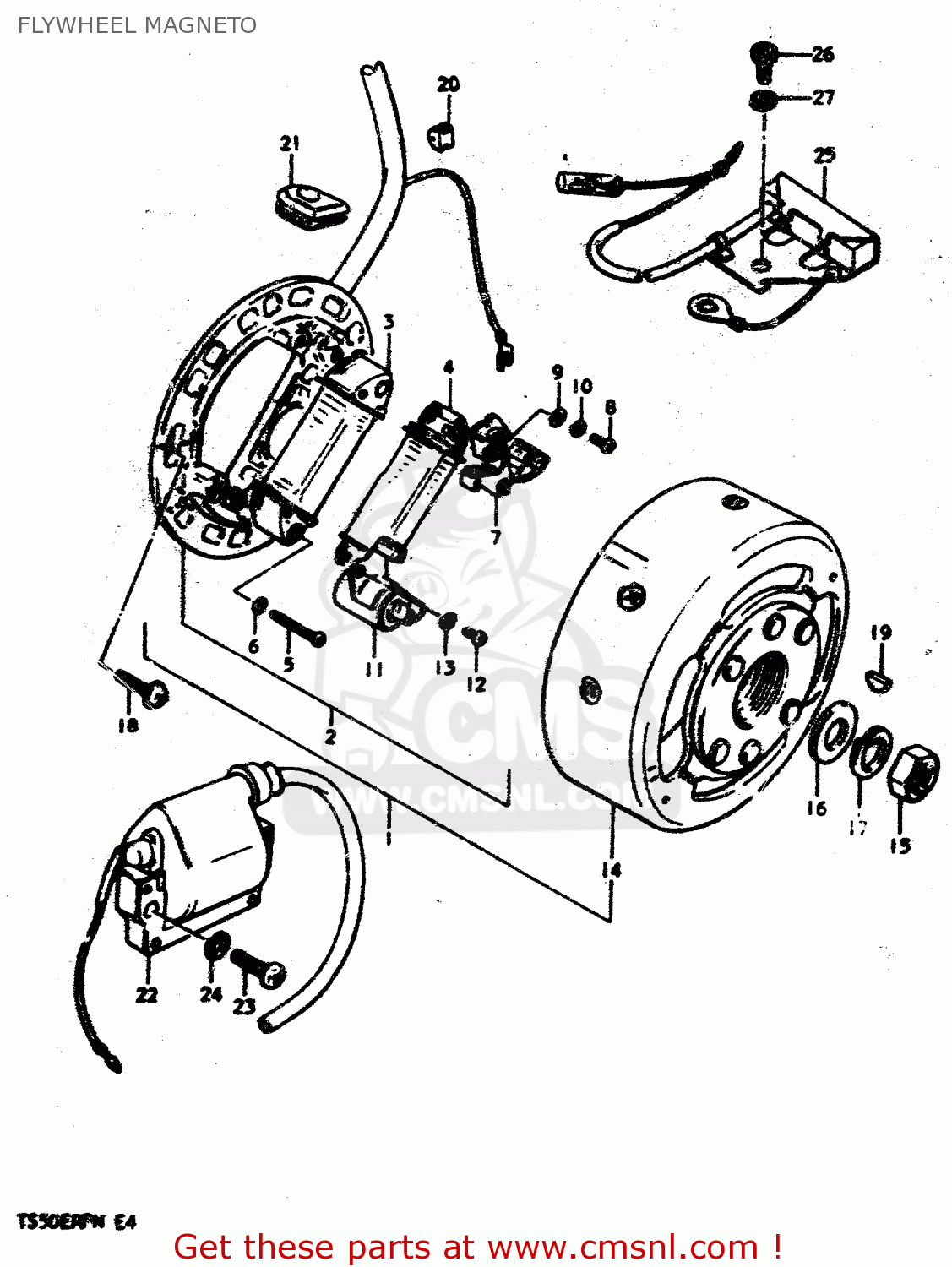 FLYWHEEL MAGNETO TS50ERP 1979 (N)