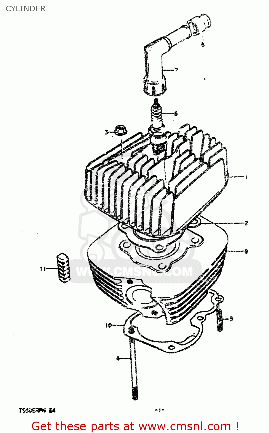 CYLINDER TS50ERP 1979 (N)