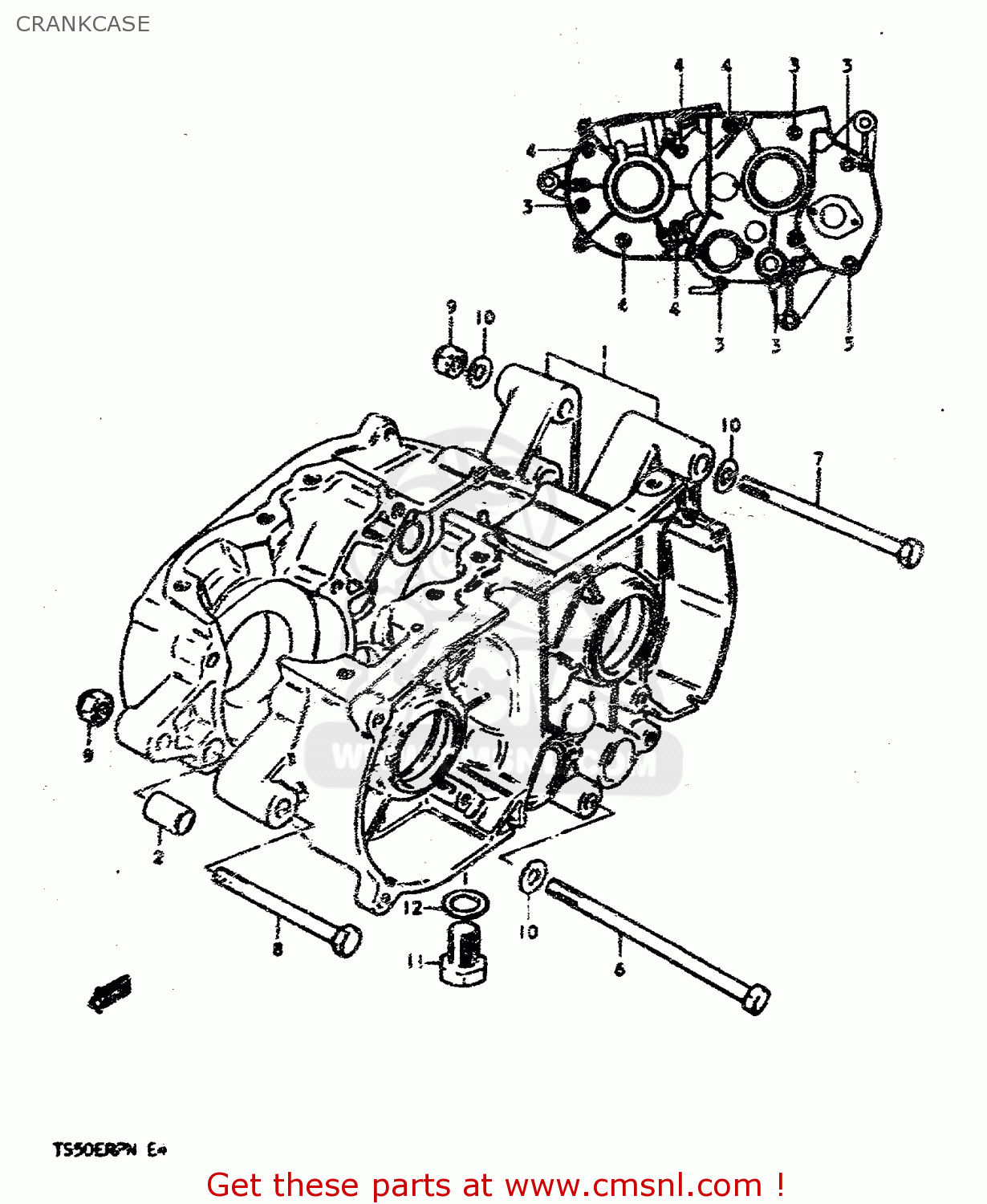 CRANKCASE TS50ERP 1979 (N)