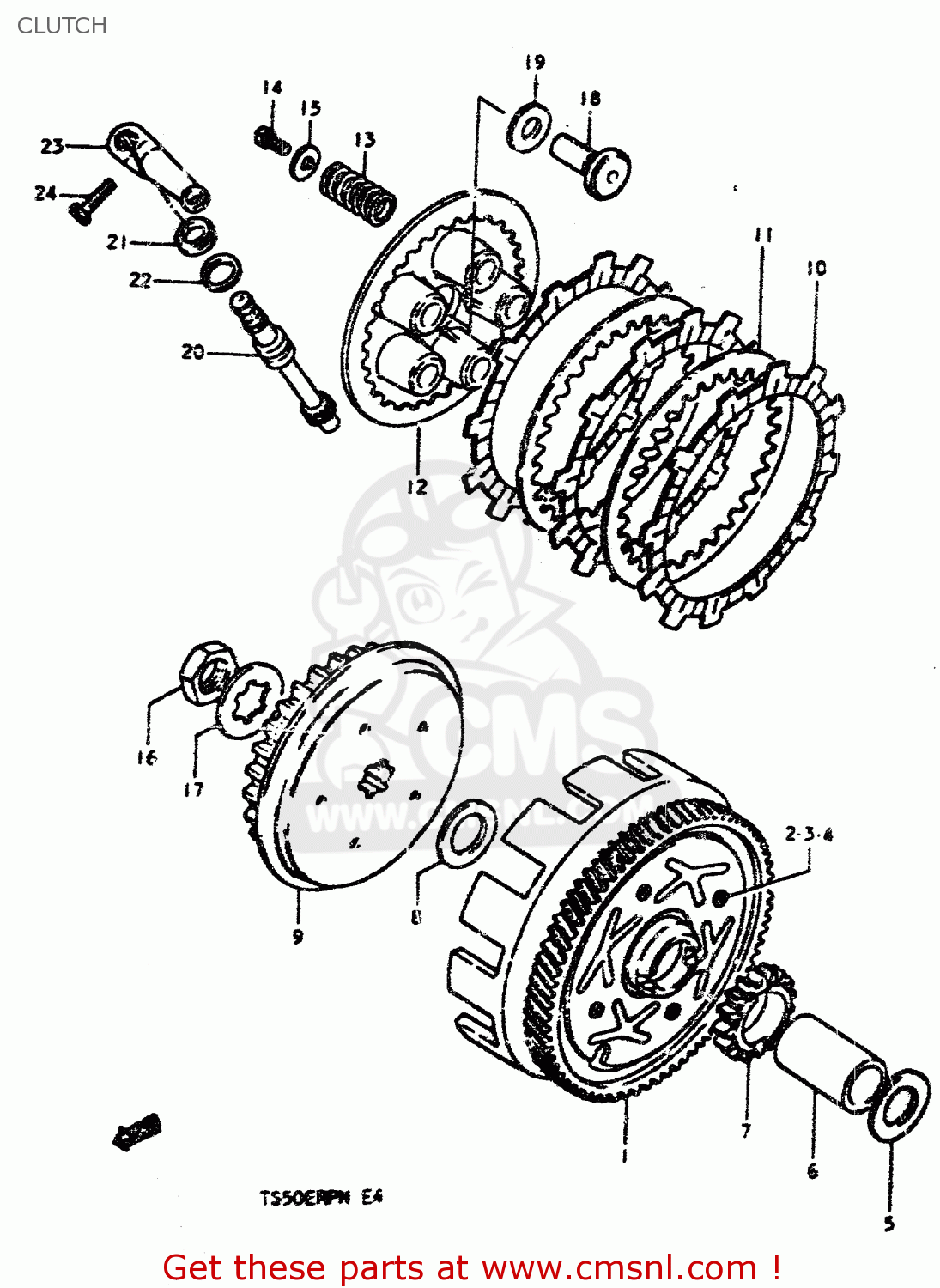 CLUTCH TS50ERP 1979 (N)