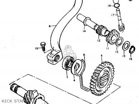 KICK STARTER - TS50ERP 1979 (N)