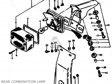 REAR COMBINATION LAMP - TS50ERP 1979 (N)