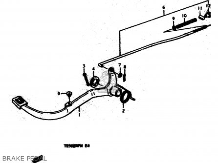 BRAKE PEDAL - TS50ERP 1979 (N)