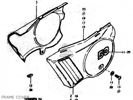 FRAME COVER - TS50ERP 1979 (N)
