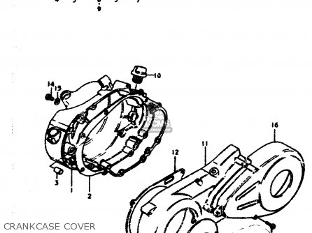 CRANKCASE COVER - TS50ERP 1979 (N)