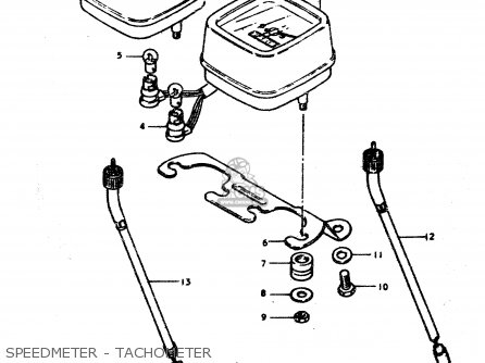 SPEEDMETER - TACHOMETER - TS50ERP 1979 (N)
