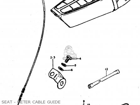 SEAT - METER CABLE GUIDE - TS50ERP 1979 (N)