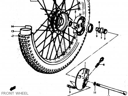 FRONT WHEEL - TS50ERP 1979 (N)