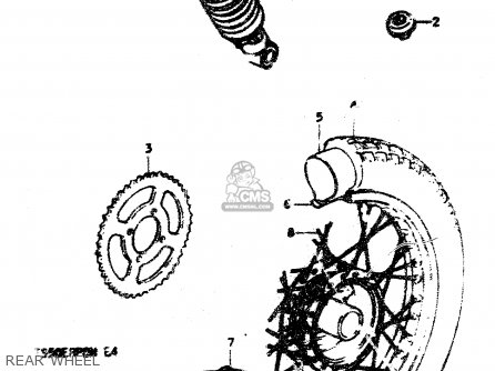 REAR WHEEL - TS50ERP 1979 (N)