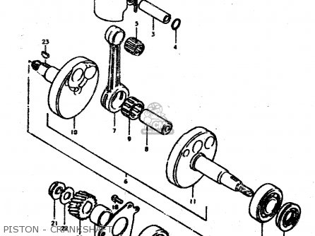 PISTON - CRANKSHAFT - TS50ERP 1979 (N)