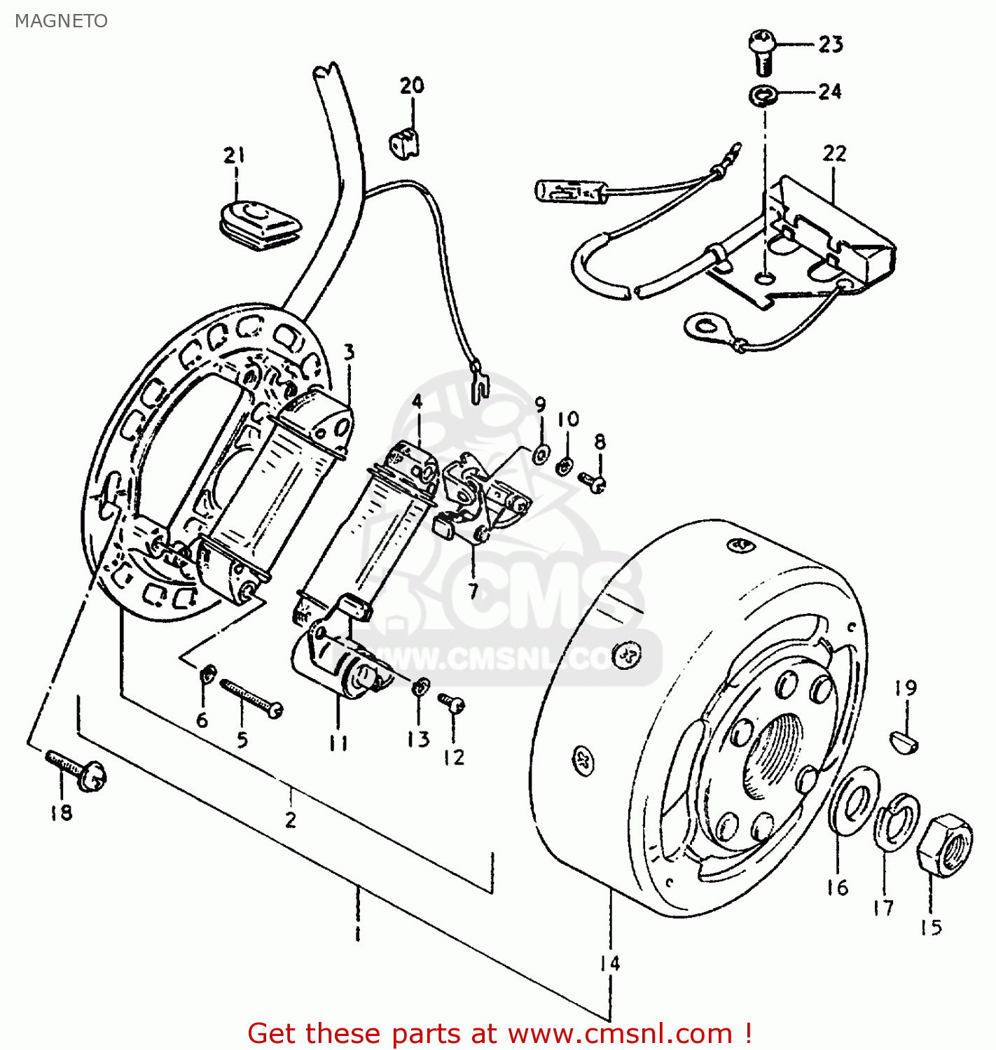 MAGNETO TS50ERP 1981 (T) FRANCE NETHERLANDS (E04 E25)