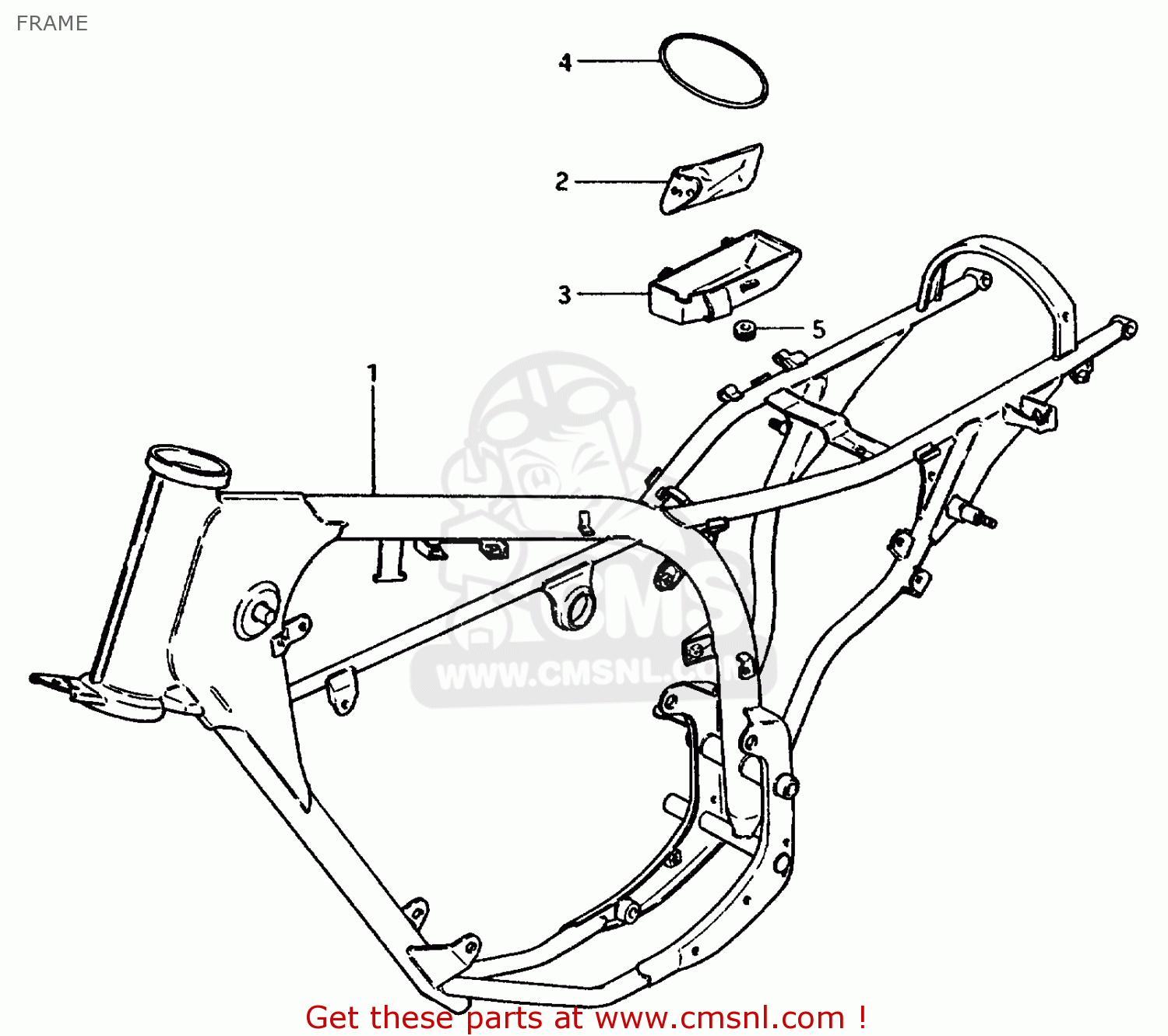 FRAME TS50ERP 1981 (T) FRANCE NETHERLANDS (E04 E25)