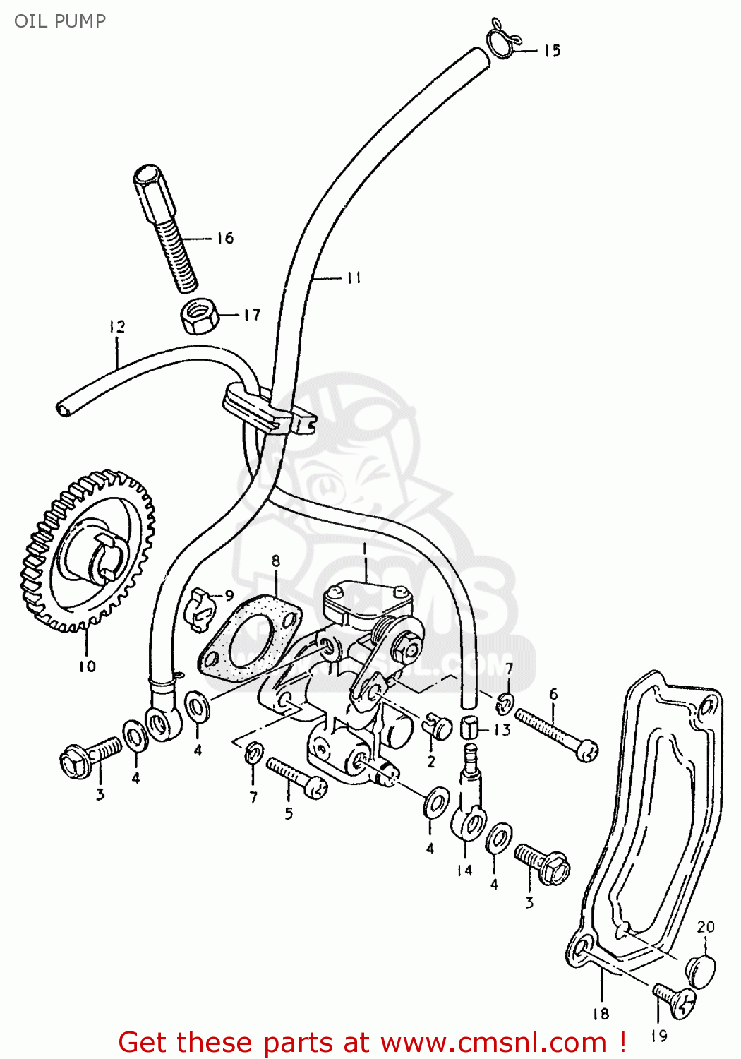 OIL PUMP TS50ERP 1981 (T) FRANCE NETHERLANDS (E04 E25)