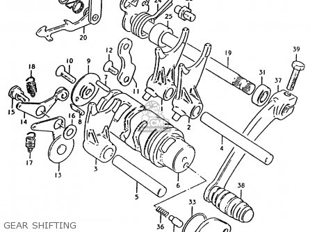 GEAR SHIFTING - TS50ERP 1981 (T) FRANCE NETHERLANDS (E04 E25)