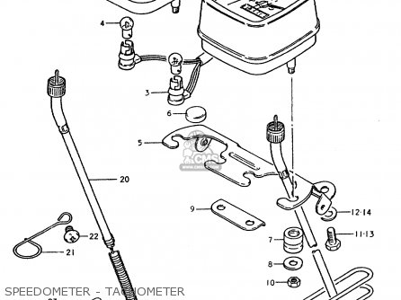 SPEEDOMETER - TACHOMETER - TS50ERP 1981 (T) FRANCE NETHERLANDS (E04 E25)