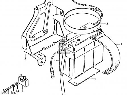 BATTERY - TS50ERP 1981 (T) FRANCE NETHERLANDS (E04 E25)