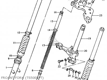 FROANT FORK (TS50ERPT) - TS50ERP 1981 (T) FRANCE NETHERLANDS (E04 E25)