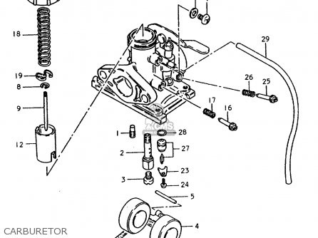 CARBURETOR - TS50ERP 1981 (T) FRANCE NETHERLANDS (E04 E25)