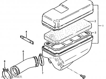 AIR CLEANER - TS50ERP 1981 (T) FRANCE NETHERLANDS (E04 E25)