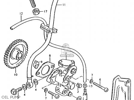 OIL PUMP - TS50ERP 1981 (T) FRANCE NETHERLANDS (E04 E25)