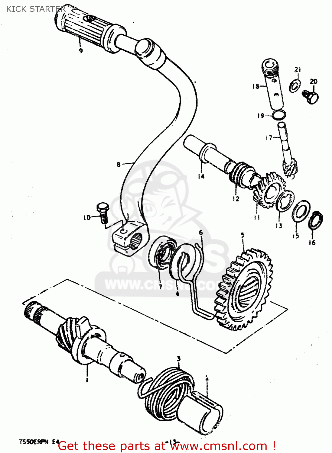 KICK STARTER TS50ERPD 1979 (N)