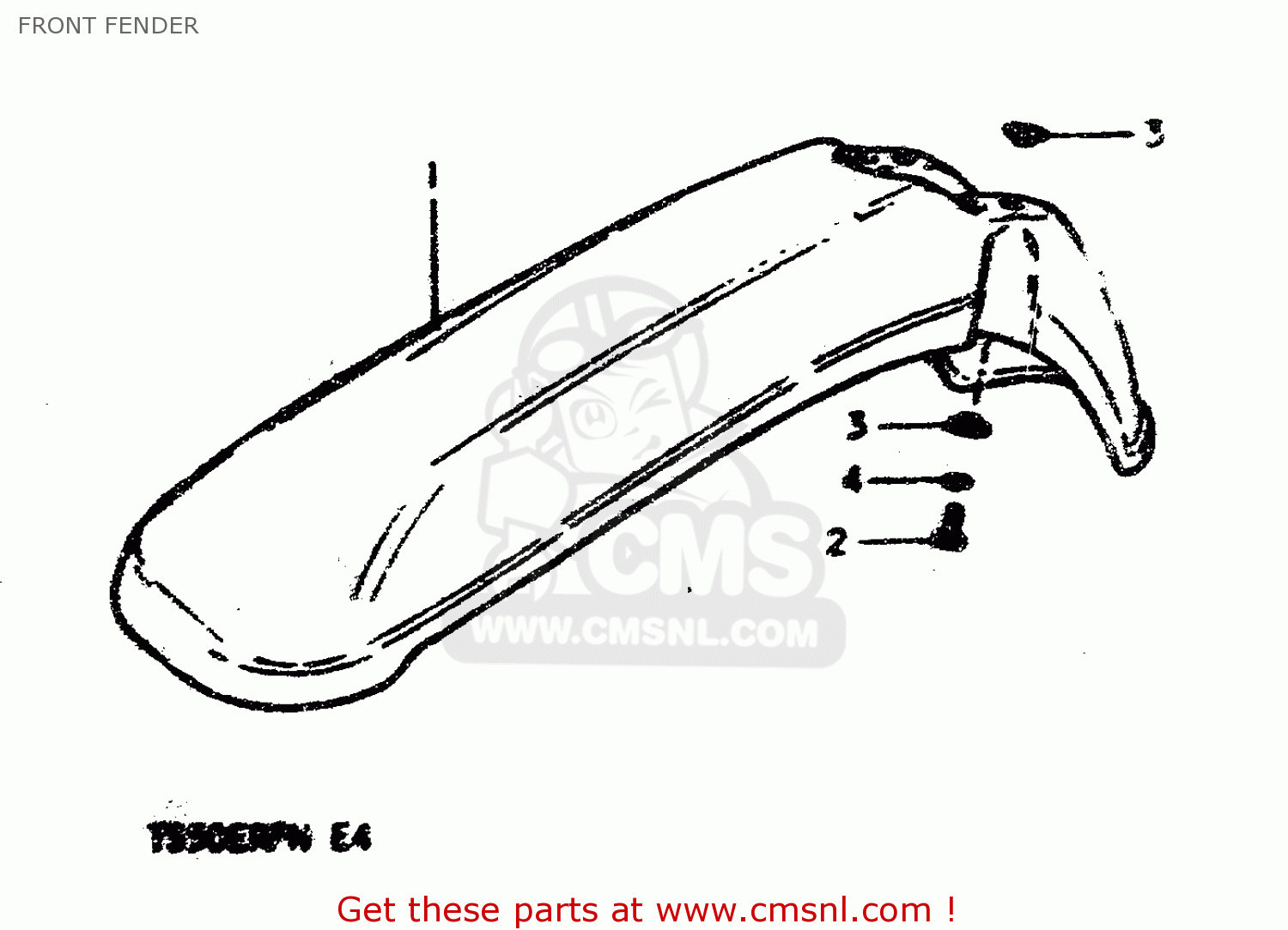 FRONT FENDER TS50ERPD 1979 (N)